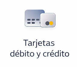 Tarjetas débito y crédito